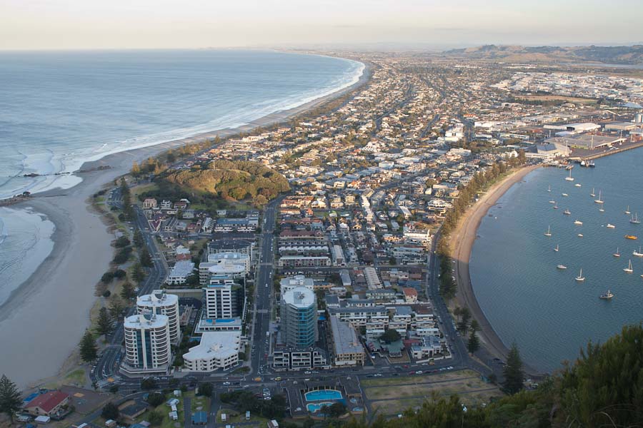 View of Mount Maunganui from Mauao