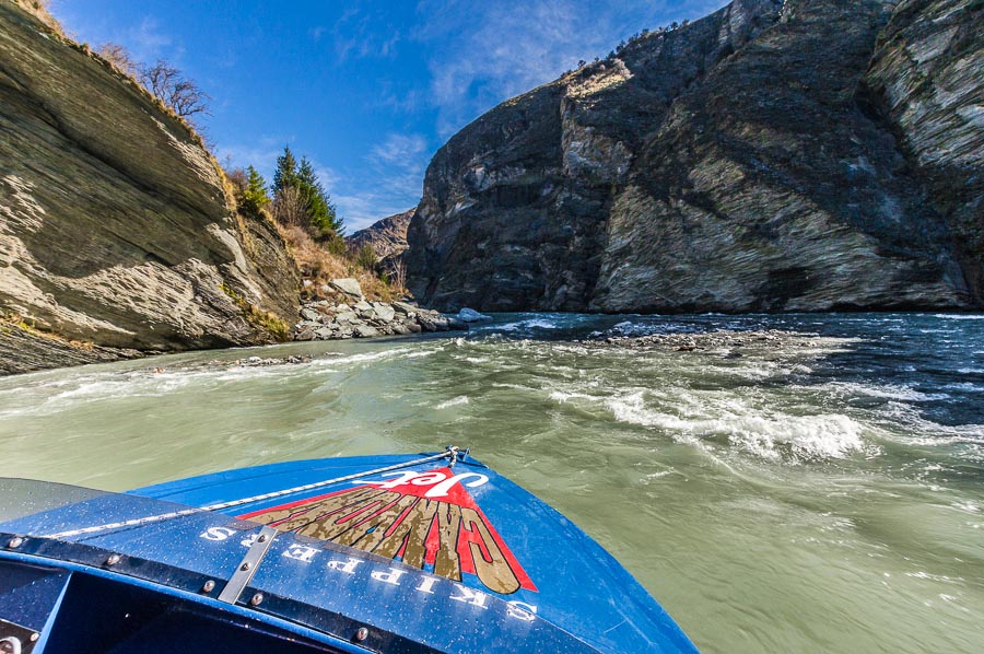 Skippers Canyon Jet on Shotover River, Queenstown, New Zealand