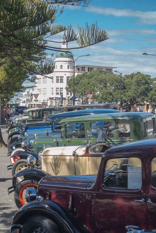 Vintage cars in Napier, Art Deco Festival, New Zealand