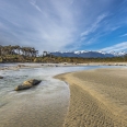Awarua River estuary, Big Bay, Fiordland, Nový Zéland | fotografie