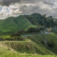 Forgotten World Highway z vyhlídky Nevins, Nový Zéland | fotografie