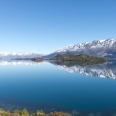 Jezero Wakatipu s ostrovem Pigeon Island, Nový Zéland | fotografie