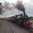 Parní lokomotiva, Weka Pass Railway, Waikari, Nový Zéland | fotografie