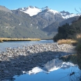 Řeka Rees, túra Rees-Dart Track, Nový Zéland | fotografie