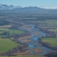 Taktimu Mts a řeka Oreti z Lintley Hill, Nový Zéland | fotografie