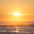 Východ slunce, Bushy Beach, Oamaru, Nový Zéland | fotografie