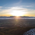 Západ slunce nad pohořím Murchison, Fiordland, Nový Zéland | fotografie