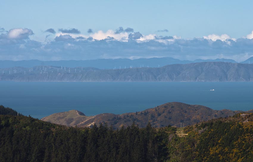 Arapawa Island, view of North Island, New Zealand