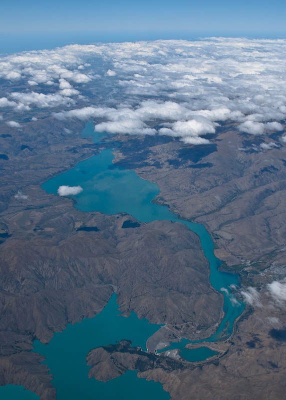 Lakes Aviemore and Benmore, Waitaki River, New Zealand