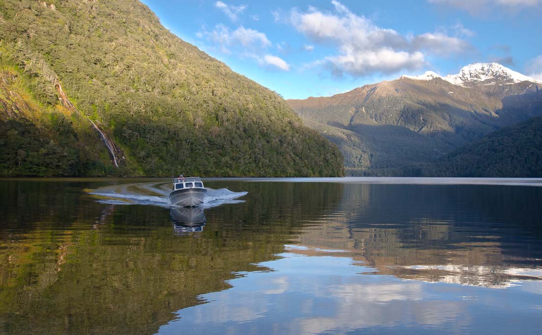 South Fiord by McKenzie Burn mouth, Lake Te Anau, Fiordland, New Zealand