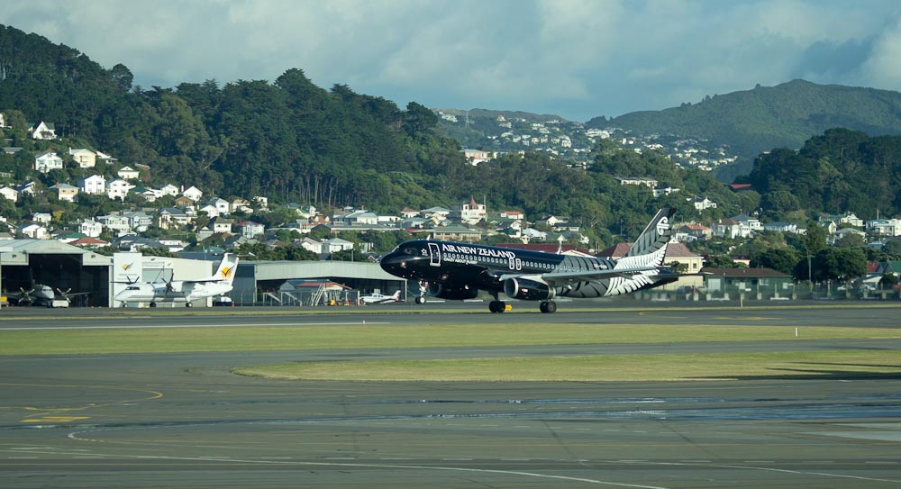 Wellington, international airport, New Zealand