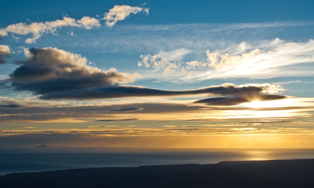 Sunset from Hump Ridge, Fiordland